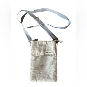 Handmade floral shoulder strap sling purse